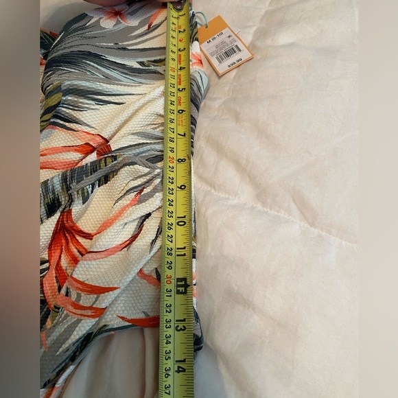 Kona Sol one piece medium 8 to 10 floral print bathing suit strapless slimming - Picture 11 of 13